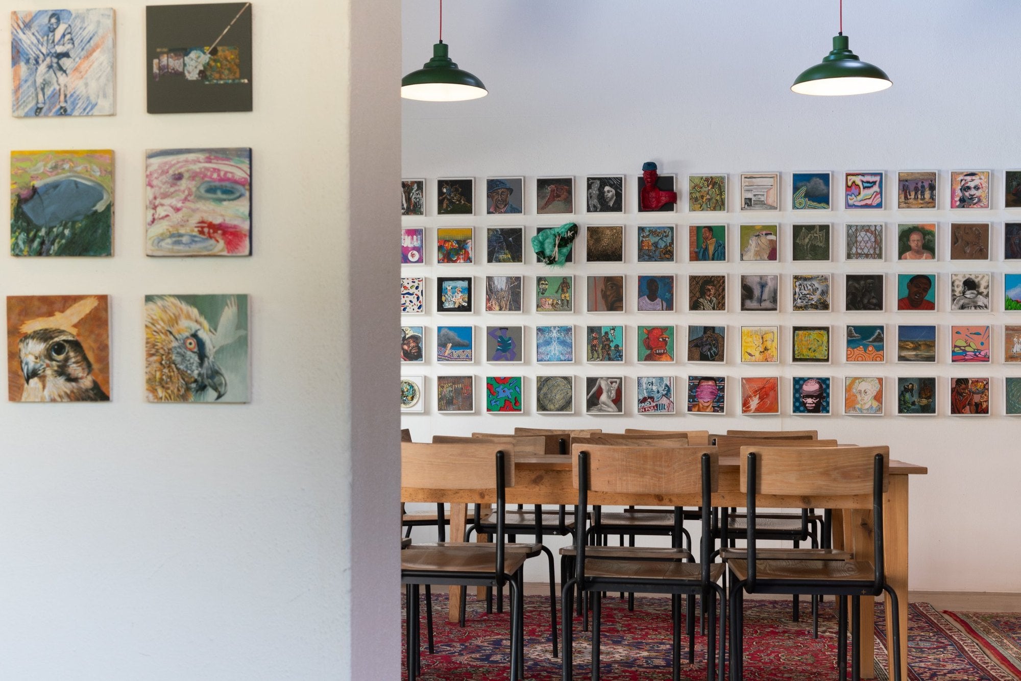 Creative Blocks hung on the walls at Spier Arts Trust